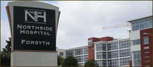 Completed Land Survy project by Atlanta Engineering Services : Northside Hospital in Forsyth County, GA